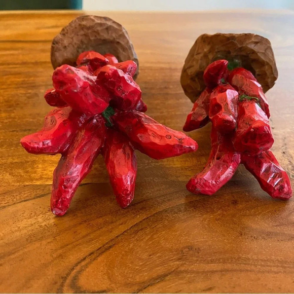 Jalapeño Red Chili Pepper Southwest Cowboy Candle Holders Set of  two - Picture 2 of 14